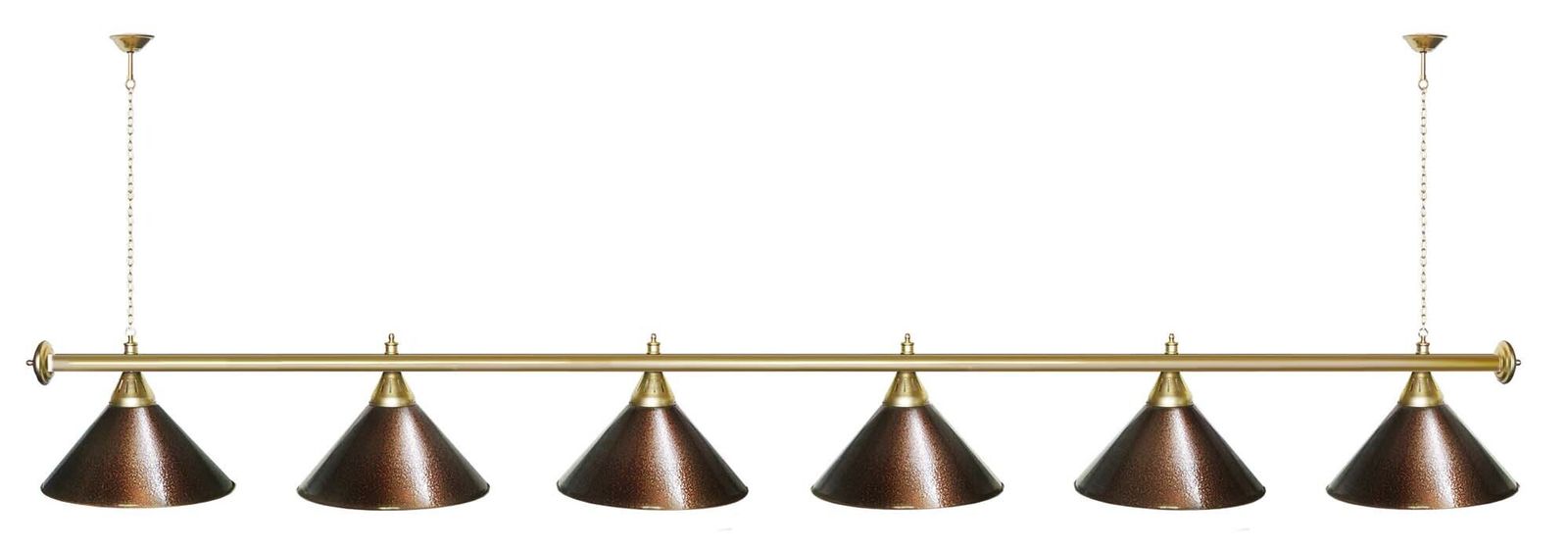 Лампа STARTBILLIARDS 6 пл. (плафоны зеленые,штанга зеленая,фурнитура золото) фото №48