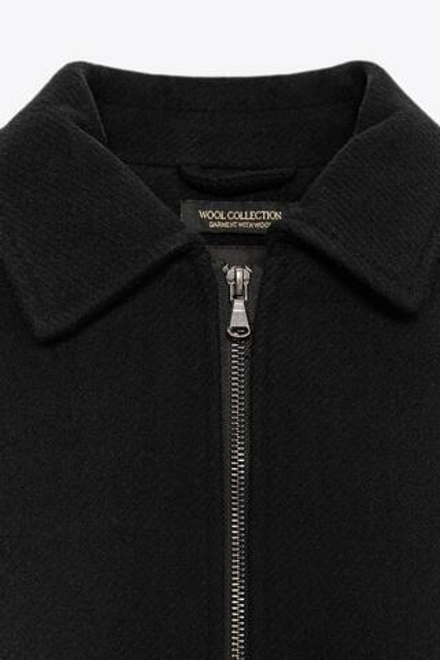 ZARA КУРТКА С ШЕРСТЬЮ — ZW COLLECTION, МОРСКОЙ СИНИЙ
