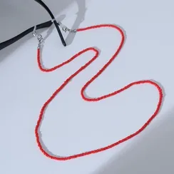 Цепочка для очков "Бисер" лёгкость, цвет красный, 70 см