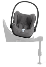 Коляска Cybex Coya Rosegold Frame Cloud T i-Size Mirage Grey Plus Mirage Grey с дождевиком и бампером