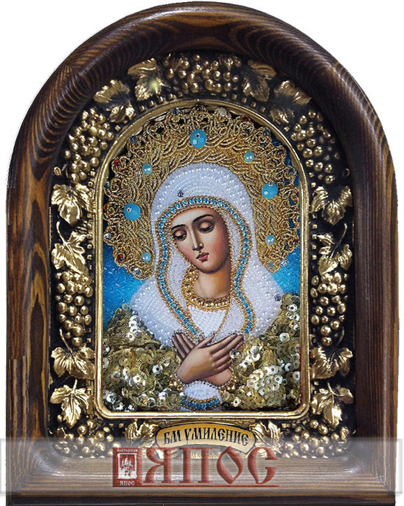 Икона Пресвятая Богородица Умиление бисер