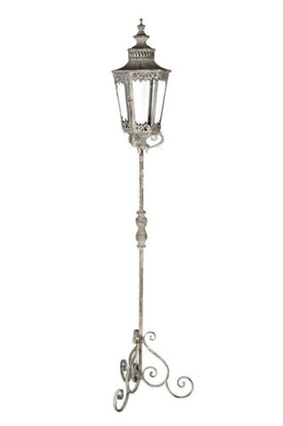 Подсвечник "Античный фонарь" 45x45x171см Металл,стекло