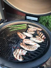 Керамический гриль Kamado Joe Classic III, 46 см (красный), с ножками и столиками