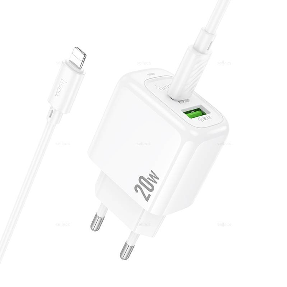 Зарядное устройство на Lightning Hoco PD20W+QC3.0 CS54A (white)