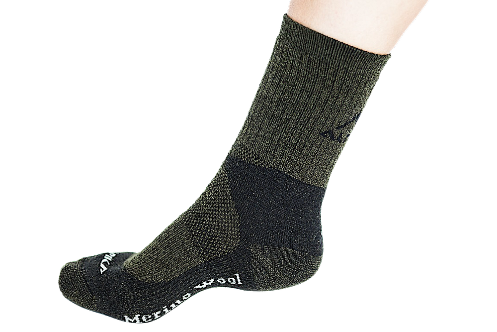 Носки Alpika Hunter Merino ТН-05ТЗ ( -25°С 45% шерсть Мериносов ) Тёмно-Зелёные -