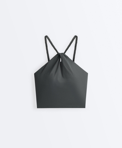 Oysho Топ Comfortlux, серый стальной