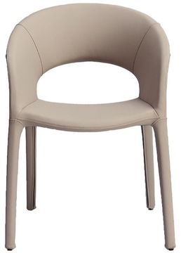 160KD-80200 Стул обеденный экокожа бежевый 55*55*77см