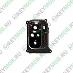 Стекло камеры в рамке для телефона Xiaomi Redmi Note 10S, Синий