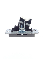 BRITE Розетка компьютерная RJ45 кат.5E РК10-БрС сталь IEK