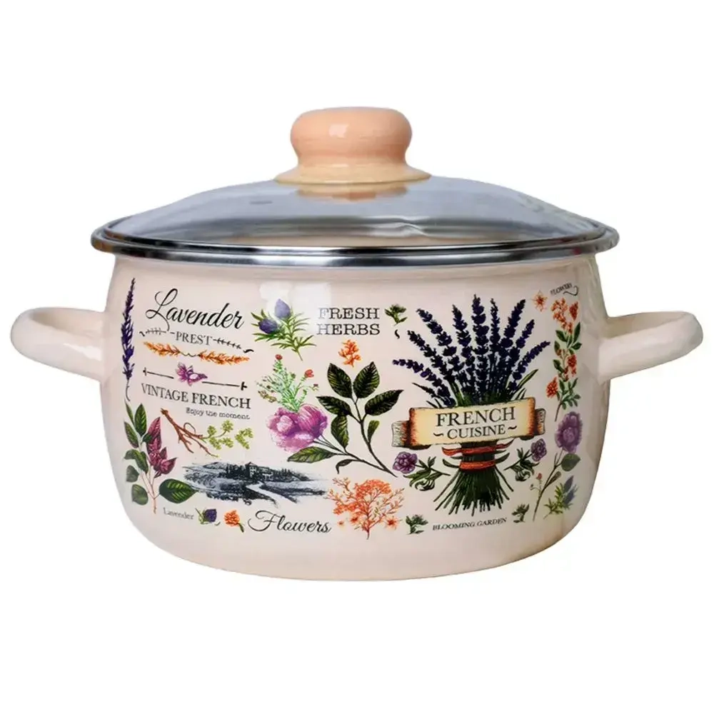 Кастрюля эмал сфер Эдем 5,5л стекл/кр ТМ Appetite