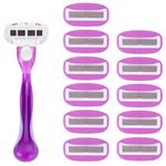 Бритвенный станок многоразовый женский, 5 лезвий, 12 кассет, плавающая головка, X-ONE (ИКС-УАН), 700021