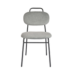 Стул MOLLY разборный черный каркас серое сиденье