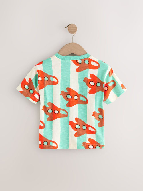 Футболка для мальчика Next E63-790, Белый, Мятный, Красный