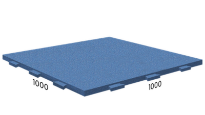 Rubblex Active (скрытый ласточкин хвост) 100х100х2,5 см 65ШОР Синее