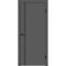 Купить Межкомнатная дверь ПЭТ Альтекс-4 графит кромка Al чёрная