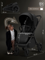 Коляска прогулочная Sweet Baby Elegante D Black