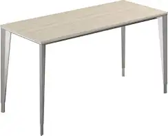 NZ-0102.YN.AL / Стол приставной 1400х600х740 / ясень наварра, мк алюминий