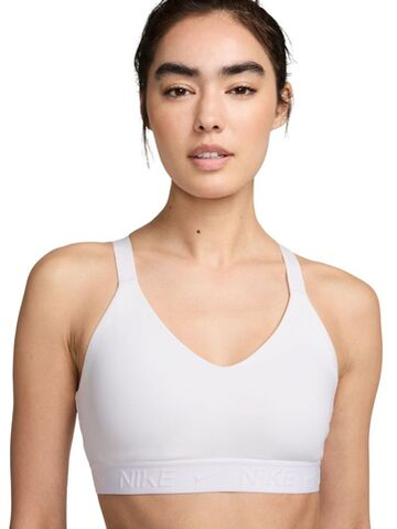 Теннисный бюстгальтер Nike Indy Medium Support Padded Adjustable Sports - white/stone mauve