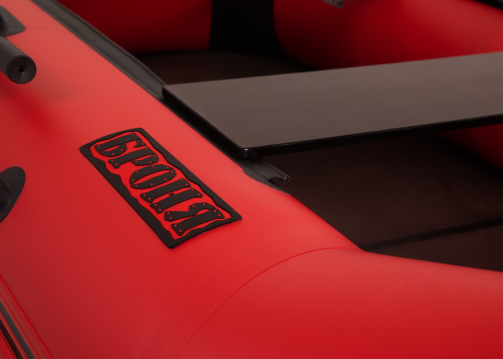 Броня-300 М красный-черный (лодка ПВХ с усилением)