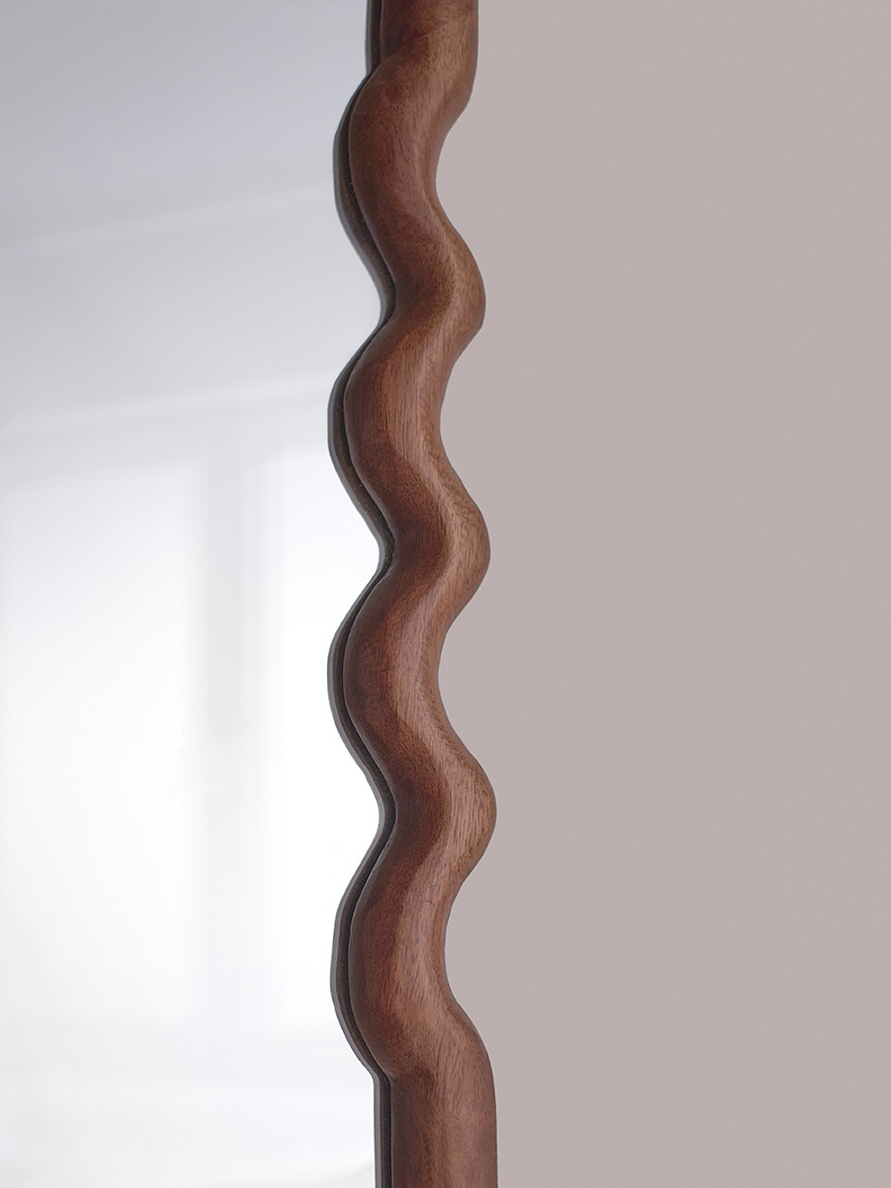 Зеркало fluid, 54х180 см, коричневое