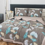 Комплект постельного белья Сатин с Одеялом 100% хлопок 160x80 на резинке OBR146