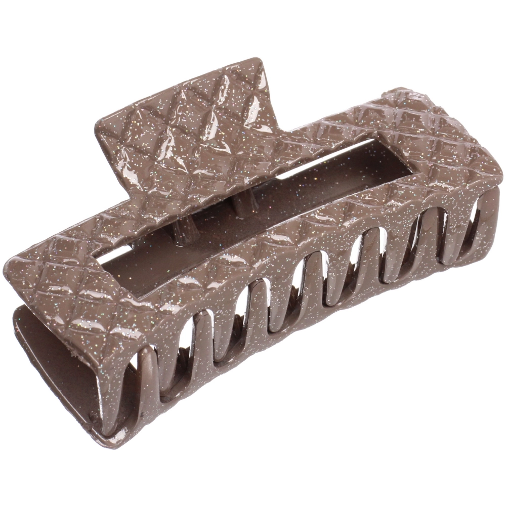 Заколка - краб для волос «AKS - MANTANA», микс 6 цветов, прямоугольник,10,5*3,5см