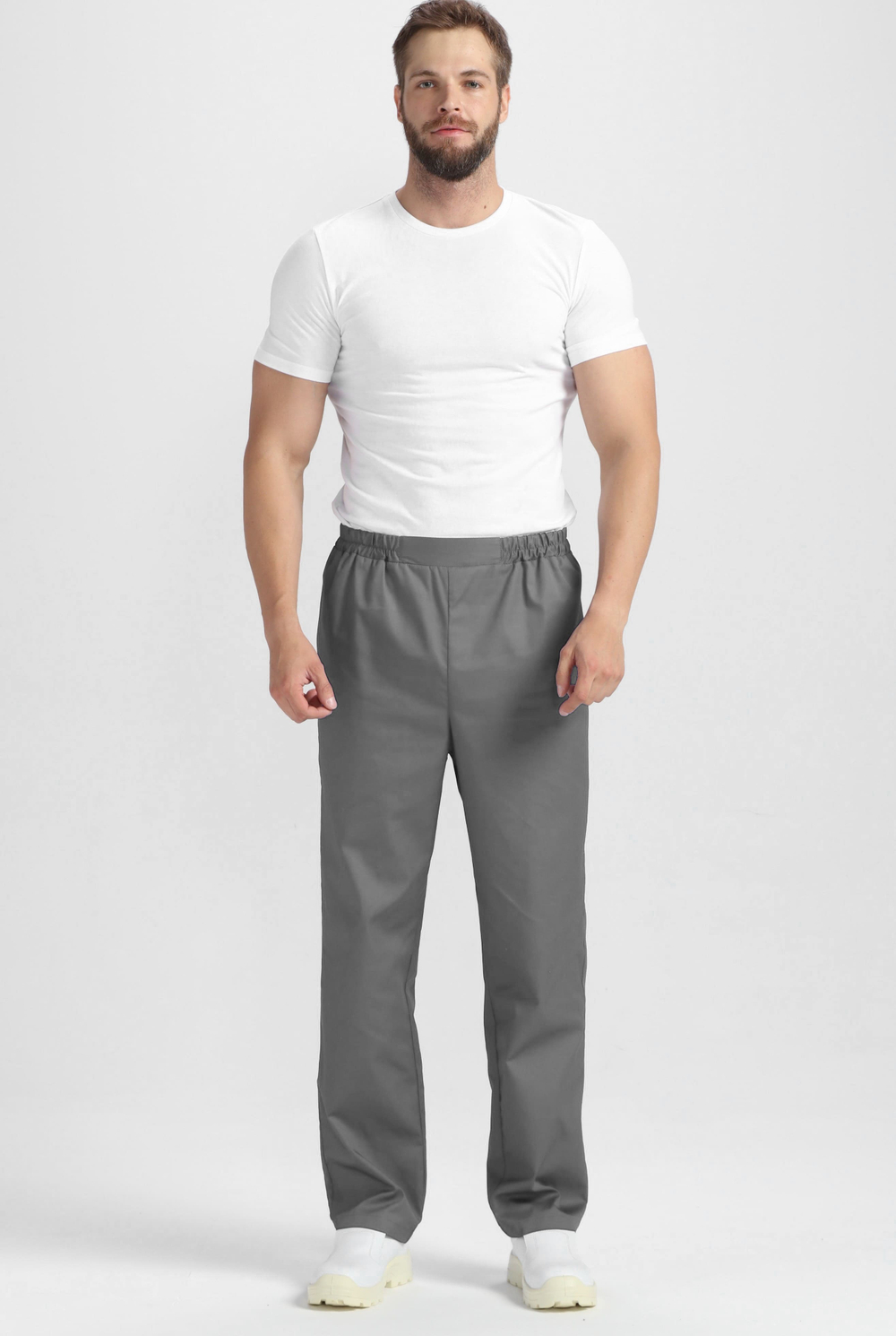 Костюм мужской ХАССП-Стандарт NEW (тк.Смесовая,160), серый