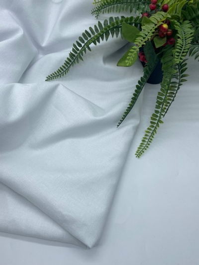 Смесовый лен белый