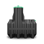 Септик Мультпласт Термит Трансформер 2.0 PR 2000 л. горизонтальный / 800 л. в сутки / 2-4 чел. / принудительный сброс (2000x1000x2100см;125кг;черный) - арт.555481