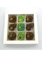 Пластиковая форма для шоколада Дракон с пузиком 45 мм (4 ячейки)