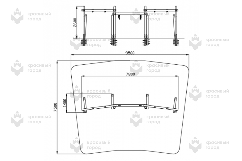 Качели на круглых столбах Открытая книга