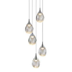Подвесной светильник MD24001004-5A chrome/clear