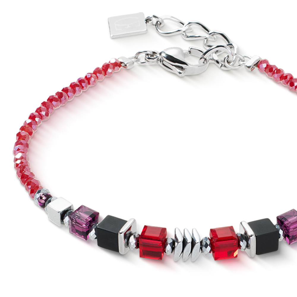 Браслет Coeur de Lion Red-Silver 3044/30-0317