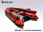 Лодка надувная моторная solar-420 strela jet tunnel (expedition)