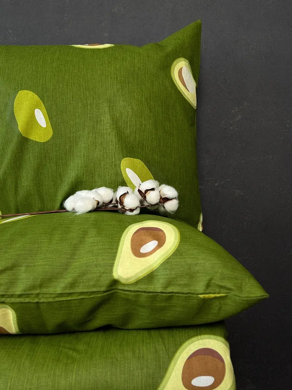 Комплект постельного евро-стандарт AVOCADO, 100% хлопок