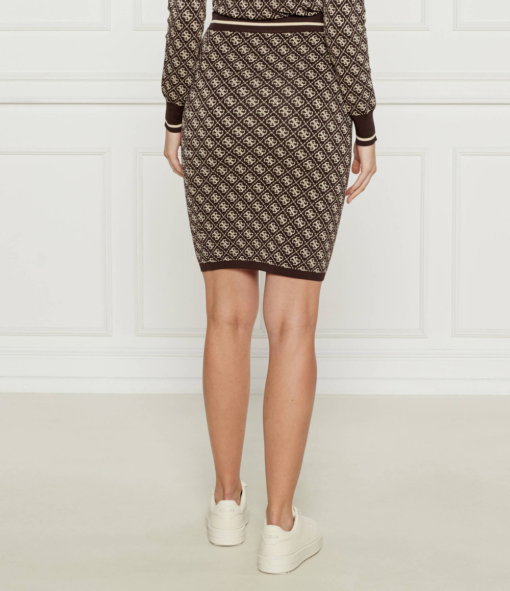 Юбка LISE GUESS - коричневый(W4BD53 Z37K0)