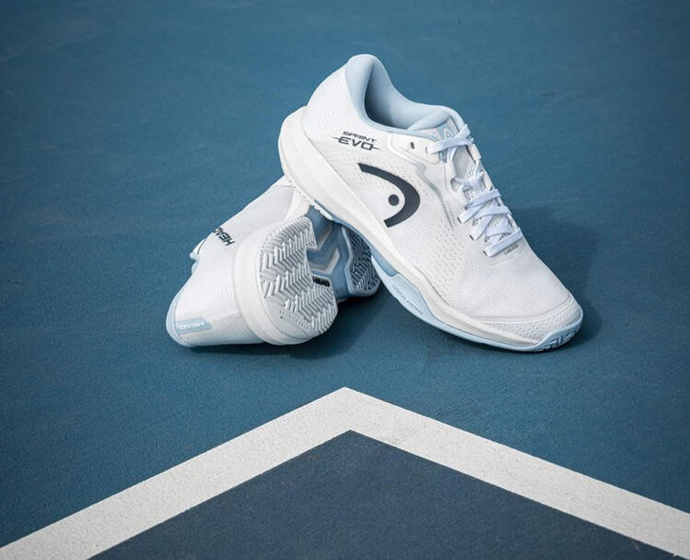 Женские теннисные кроссовки Head Sprint Evo 4.0 - white/light blue