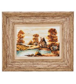 AMB-03/32 Картина «Красота природы» (с янтарной крошкой) L-32см