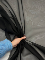 Шелк органза черный