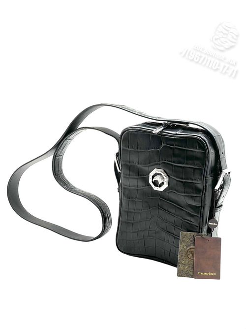 Мессенджер-Сумка через плечо Stefano Ricci из кожи крокодила