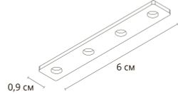 Коннектор прямой для магнитного шинопровода Arte Lamp