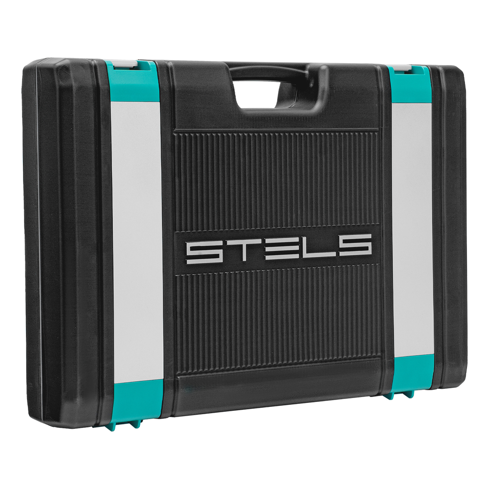 Набор инструментов, 1/2",3/8", 1/4", CrV, пластиковый кейс 142 предмета Stels