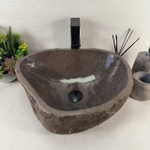 Раковина из речного камня RS-65497 50*40*16 0856