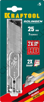 KRAFTOOL 25 мм, 5 шт, сегментированные лезвия, Pro (09607-25-S5)
