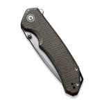 Нож складной CIVIVI Brazen сталь D2, рукоять с каменной отделкой G10 черная