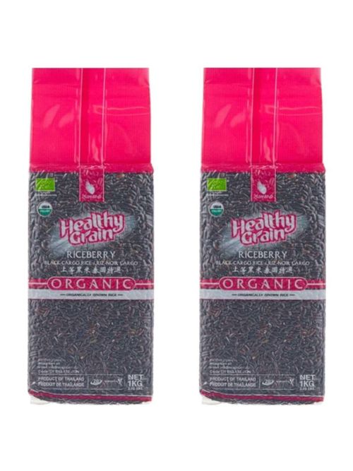 Рис Sawat-D Organic Черный тайский 1 кг, 2 шт