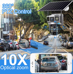 Wi-Fi 4G Камера видеонаблюдения с 2-мя объективами 4MP +Solar Panel FaizFull FT75