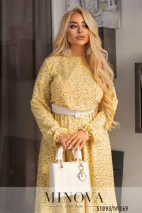 Платье 869-желтый Minova