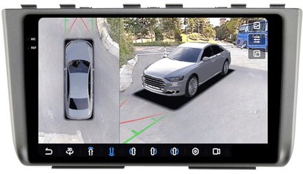 Магнитола для Hyundai Creta 2 2021-2022, Solaris HC 2024+ - FarCar BX3114M-360 монитор 10.36" 2K QLED на Android 13, 6Гб+128Гб, CarPlay, 4G SIM-слот, 4 камеры в комплекте