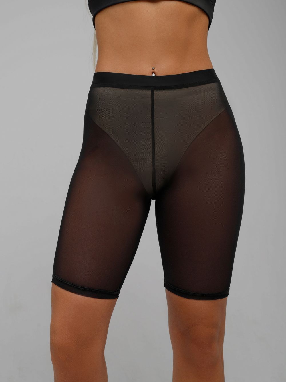 Shadow Biker Shorts, Black
